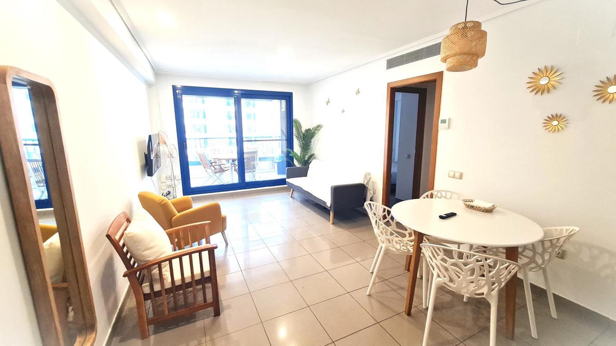 Beach Valencia Luxury D15-9 Apartment With Terrace And Sea Views With Two Rooms Bagian luar foto